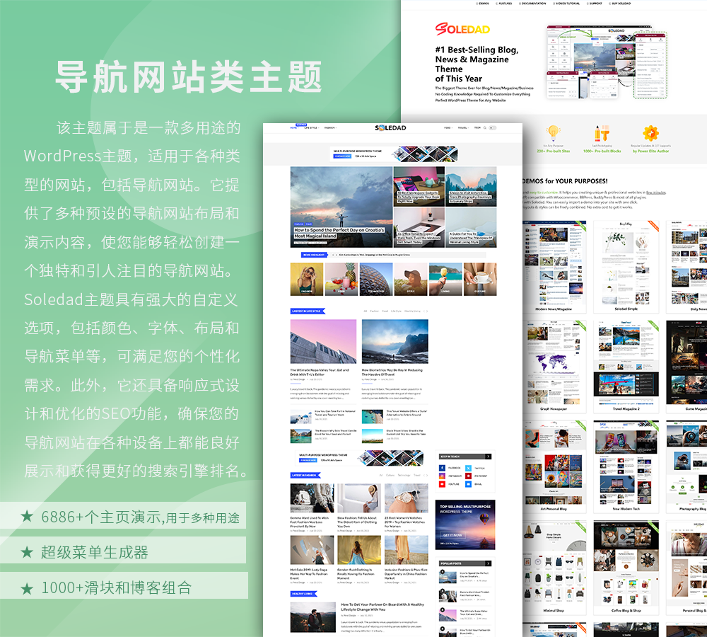 导航网站类主题案例